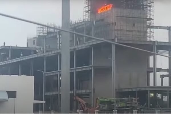 Major fire in an under-construction battery unit at Shamshabad airport