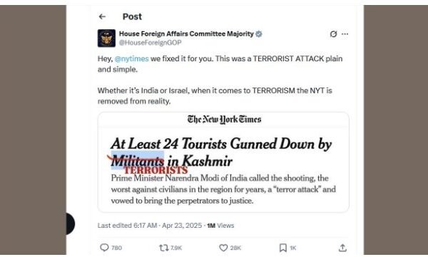 Downplayed coverage of Pahalgam by Western media outfits sparks outrage